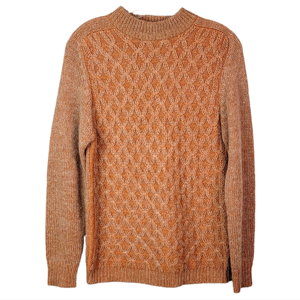 Wappan True Vintage 60's Japan Japanese Wool & Mohair  cable Knit Sweater S